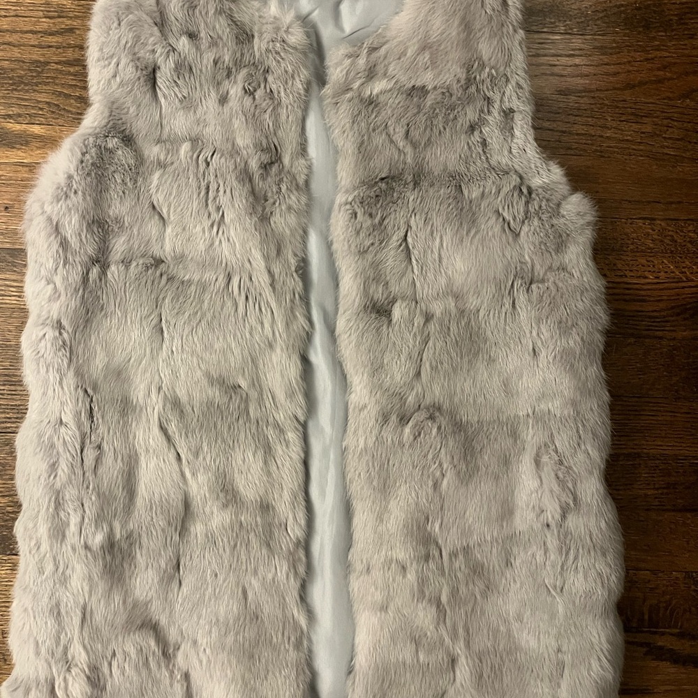Gray Fur Vest